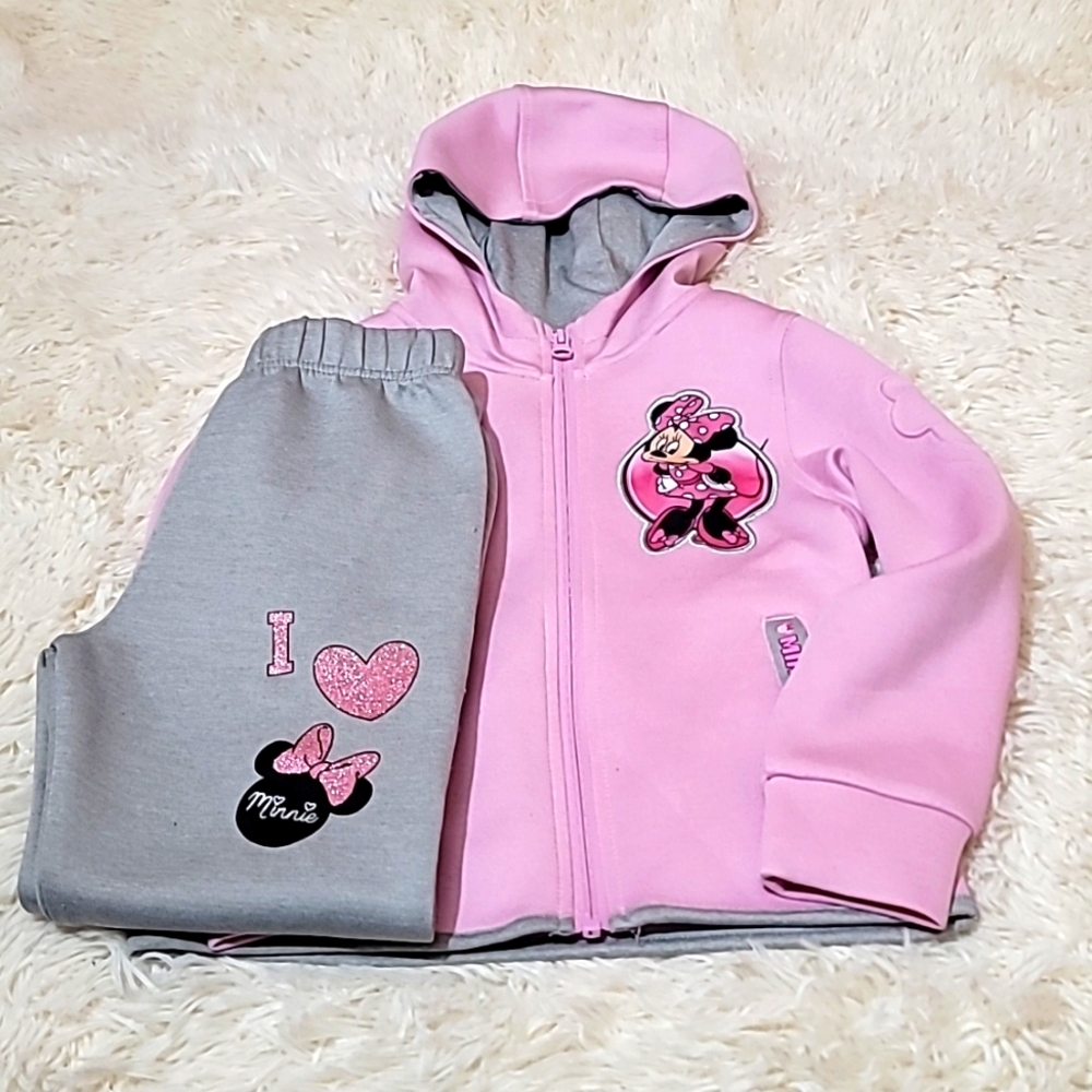 Disney, Minnie Mouse, 2 piece, jogging set, Size 5